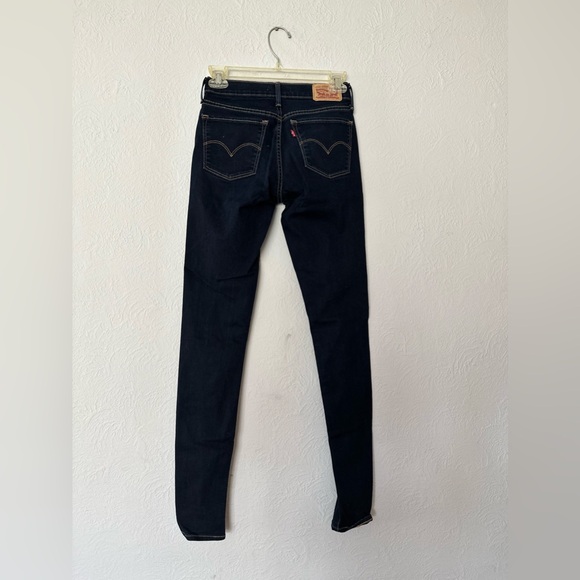 Levi's 710 Super Skinny Dark Wash Jeans, size 26 - Picture 4 of 13